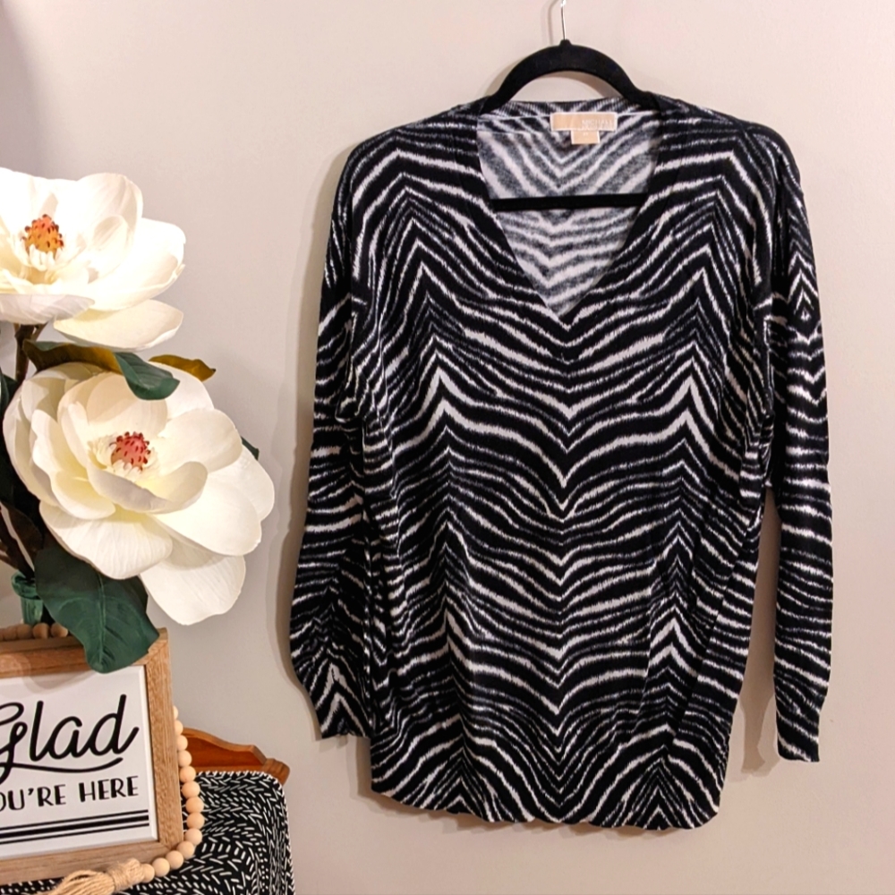 Michael Kors Zebra Stripe Sweater